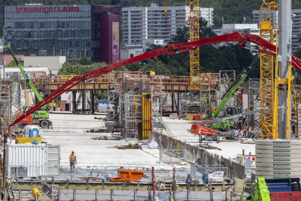 Construction site on the A81 motorway near Böblingen. All bridges will be replaced by new ones when