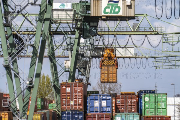 Port of Dortmund, Container Terminal Dortmund CTD, trimodal terminal, transport by rail, road and