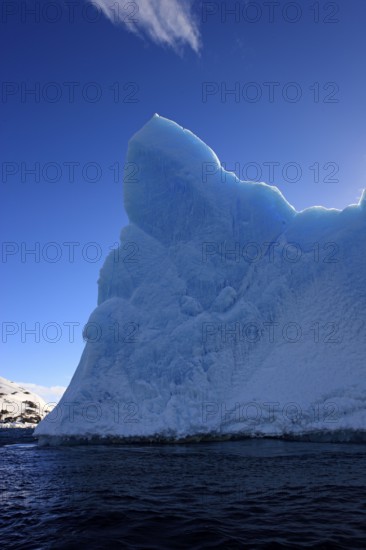 Iceberg, Weddell Sea, in blue water, Antarctica