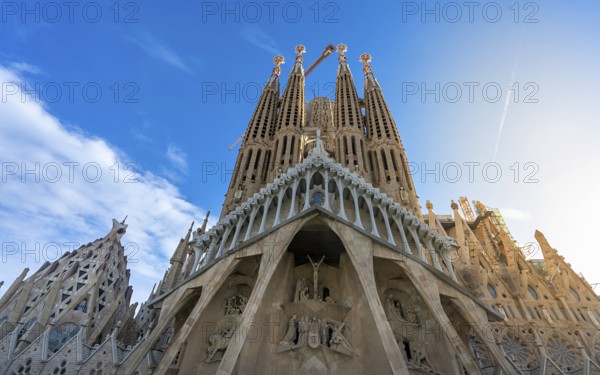 Sagrada Familia by Antoni Gaudi, Barcelona, Catalonia, Spain, Europe