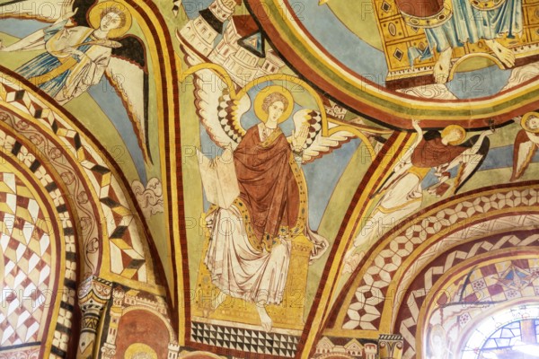 Medieval wall paintings, church of Saint Michael and All Angels, Copford, Essex, England, UK
