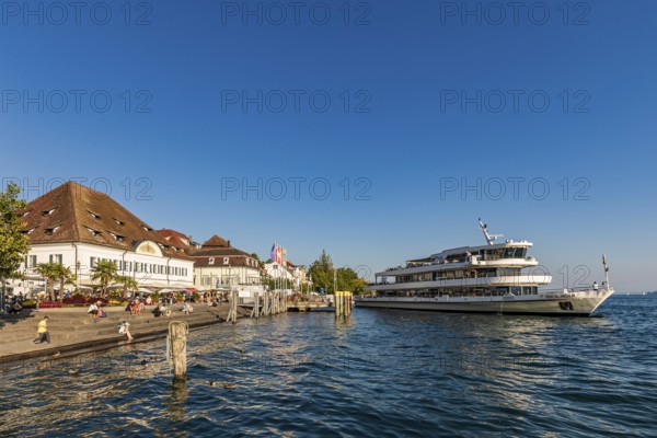 Restaurant Markthalle Greth und Schiff am Landungsplatz, lakeside promenade, Überlingen, Lake