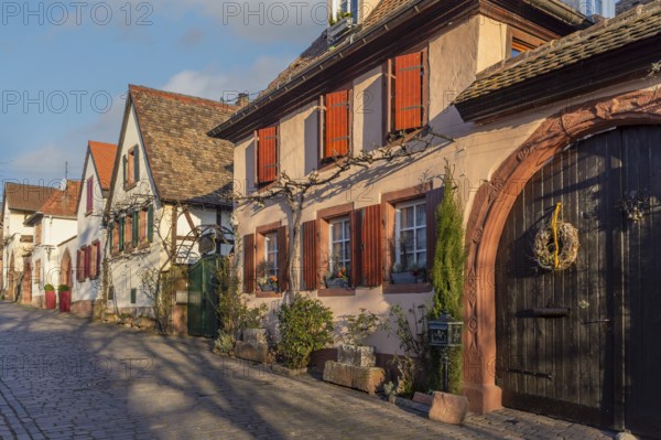 Historic Theresienstraße, Rhodt unter Rietburg, German Wine Route, also Southern Wine Route,