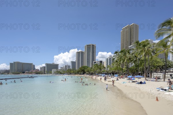 Waikiki Beach, Honolulu, Oahu, Hawaii, USA, North America