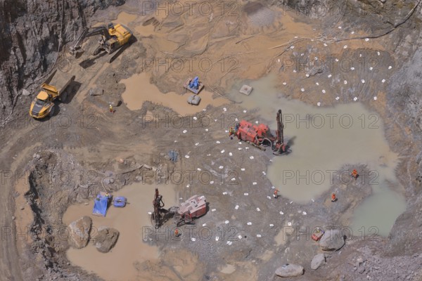"Koidu 2" diamond mine, part of diamond company Koidu Ltd., Koidu Kimberlite Project, Koidu,