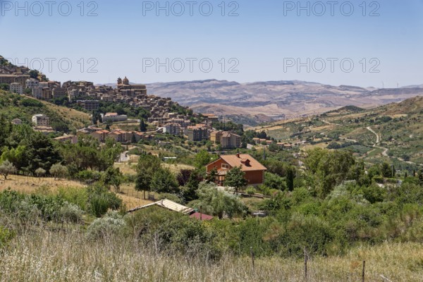 Landscape near the Sicilian town of Patralia Soprana in the Parco della Madonie nature park.
