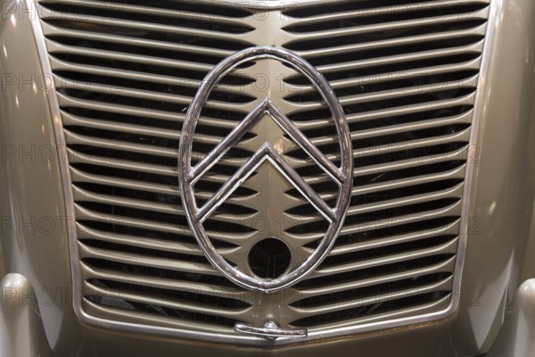 A Citroën 2 CV A, built in 1950, is on display at Techno Classica, the trade fair for vintage,