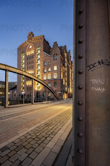 International Maritime Museum Hamburg at the Blue Hour, Hafen City, Hamburg, Germany, Europe