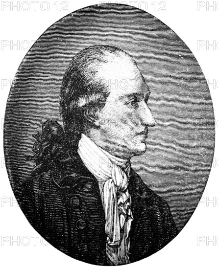 Johann Wolfgang von Goethe (1749 Frankfurt, 1832 Weimar) Portrait, important German poet of world