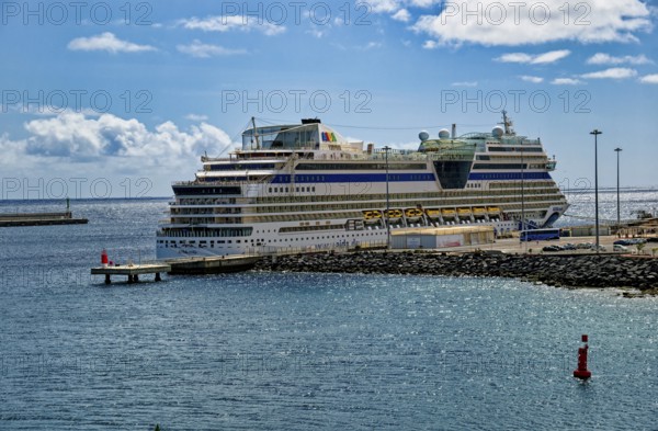 Cruise ship Aida stella, Arrecife, Lanzarote, Canary Islands, Canary Islands, Spain, Europe