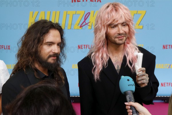 Bill Kaulitz and Tom Kaulitz at the premiere of the Kaulitz & Kaulitz (Netflix) reality series at