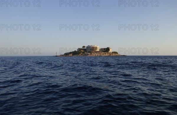 Mamula Island with Fortín De Lastavica near Herceg Novi at the entrance to the Bay of Kotor, prison