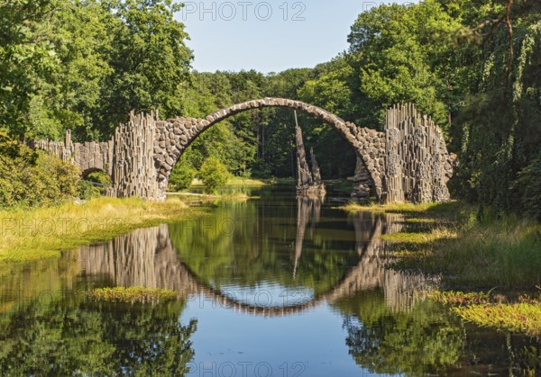 Rakotzbrücke, Devils Bridge, Azalea and Rhododendron Park Kromlau, Germany, Europe