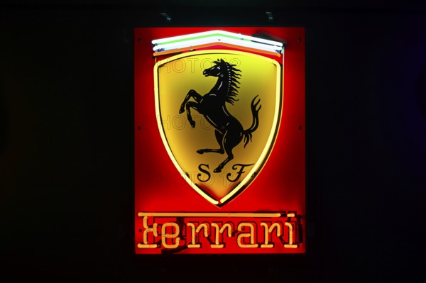 Ferrari illuminated advertising