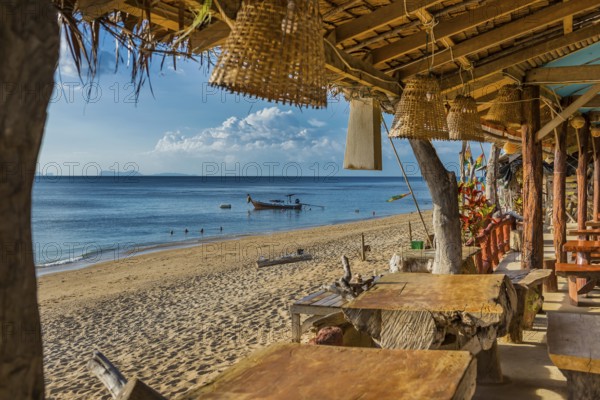 Beachbar at Klong Khong beach, beach, sea, restaurant, view, travel form, outdoor gastronomy, beach