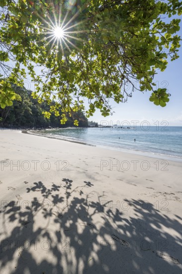 Idyllic tropical sandy beach, Playa Escondida, Sun Star, Manuel Antonio National Park, Puntarenas
