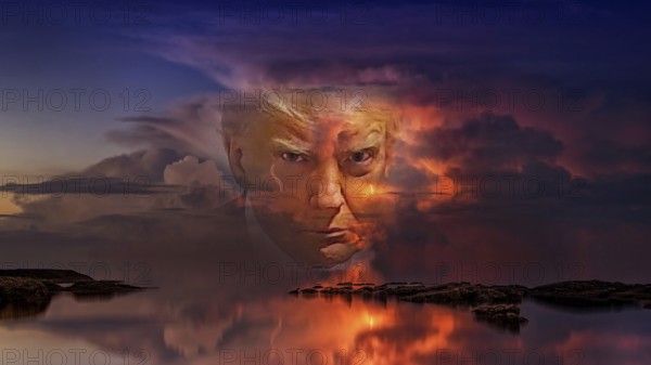 Symbolic image, Donald Trump, re-election, USA, politics, announcements, vendetta, wanted dictator,