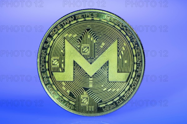Monero, XMR, cryptocurrency, symbol coin, optical placeholder for the digital currency, blockchain,