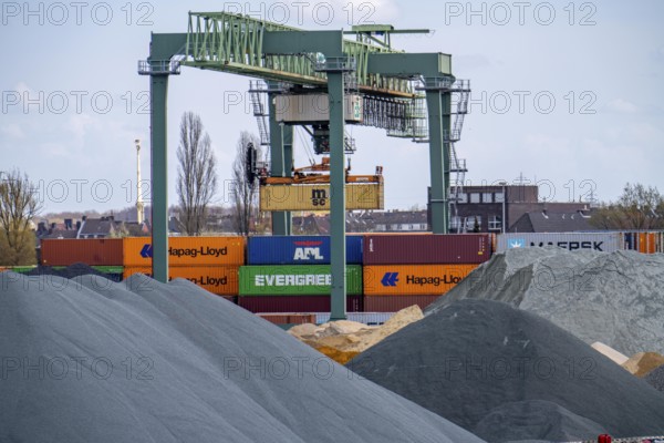 Port of Dortmund, Container Terminal Dortmund CTD, trimodal terminal, transport by rail, road and