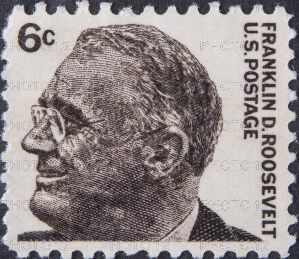 Franklin Delano Roosevelt, 1882, 1945, 32nd President of the United States 1933, 1945. Portrait on