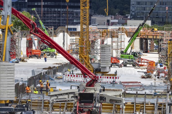 Construction site on the A81 motorway near Böblingen. All bridges will be replaced by new ones when