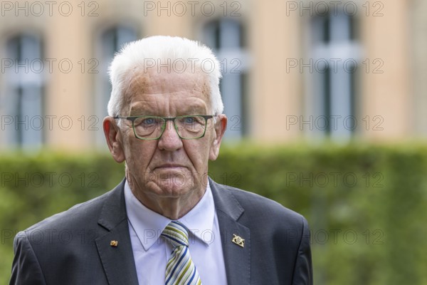 Winfried Kretschmann, Minister President, Green Party. Portrait in front of the New Palace.