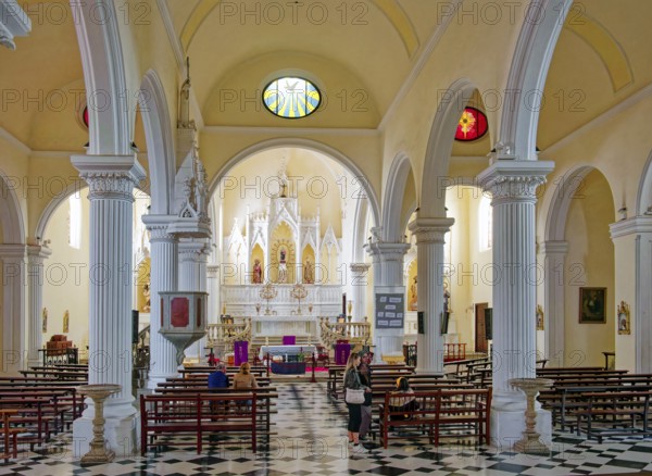 Church of Our Lady of Guadalupe, Iglesia de Nuestra Senora de Guadalupe, interior view, Teguise,