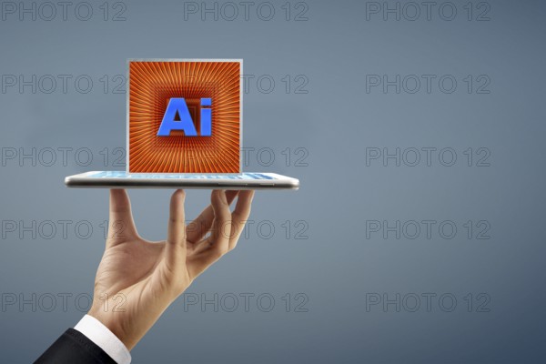 Symbol photo, hype about AI and AI, start in new world, ChatGBT, OpenAI, chatbot, artificial