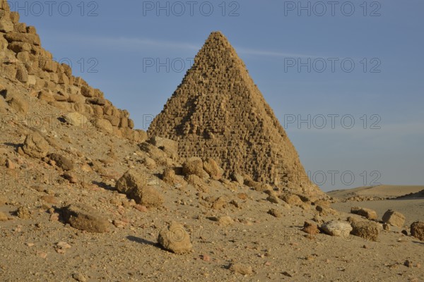 Pyramid in Nuri, Northern, Nubia, Sudan, Africa