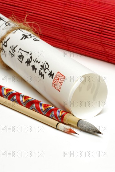 Brush and calligraphy, ink brush, Chinese characters