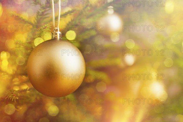Christmas celebration holiday background, christmas-tree decoration bauble on decorated Christmas