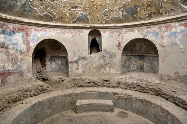 Stabian Baths, ancient city of Pompeii, Campania, Italy, Europe