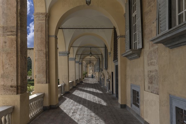 Arcade at the garden of the Villa del Principe, Palazzo di Andrea Doria, Piazza dei Principe, Genoa