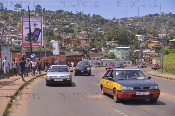 Street scene, Freetown, Sierra Leone, Africa