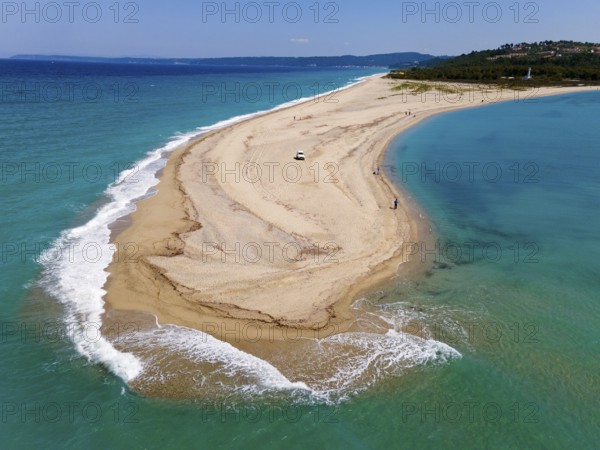 Aerial view, Cape Possidi, Kassandra, Chalkidiki, Greece, Europe