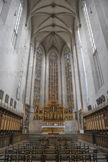 Altar of the twelve messengers, City Church of St. Jacob, Rothenburg ob der Tauber, Romantic Road,