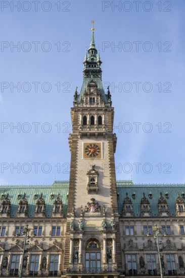 City Hall, State Government, North German Renaissance, Alsterfleet, Hamburg, Germany, Europe