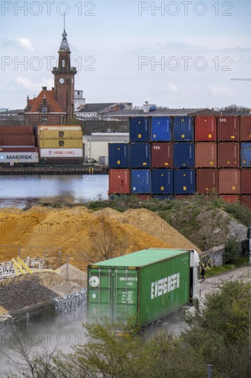 Port of Dortmund, Container Terminal Dortmund CTD, Trimodal Terminal, Transport by rail, road and