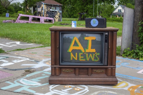 Detroit Michigan -- The Heidelberg Project, an outdoor public art project in a depressed