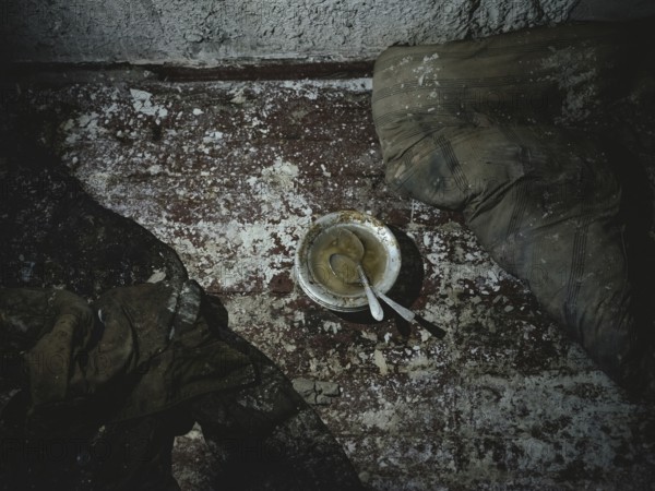 Cell in the basement of the police station. After the occupation of the city by the Russian army,