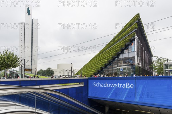 Playhouse and green office building Kö-Bogen II, Düsseldorf, Rhineland, North Rhine-Westphalia,