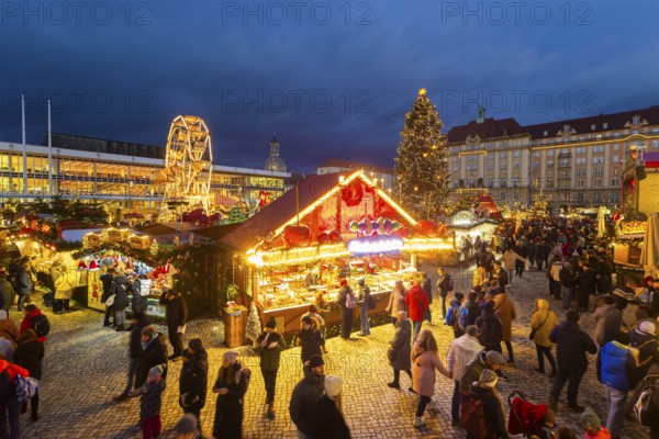 The Dresden Striezelmarkt is a Christmas market in Dresden. It has been held in Advent since 1434,