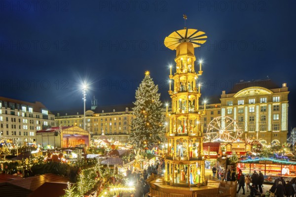 The Dresden Striezelmarkt is a Christmas market in Dresden. It has been held in Advent since 1434,