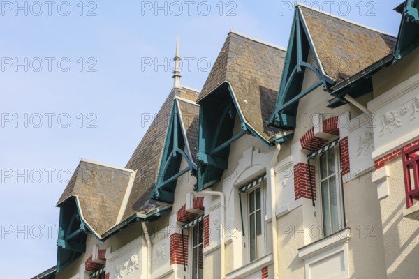Historic villa in the Belle Epoque style, La Baule-Escoublac lido, Loire-Atlantique department,