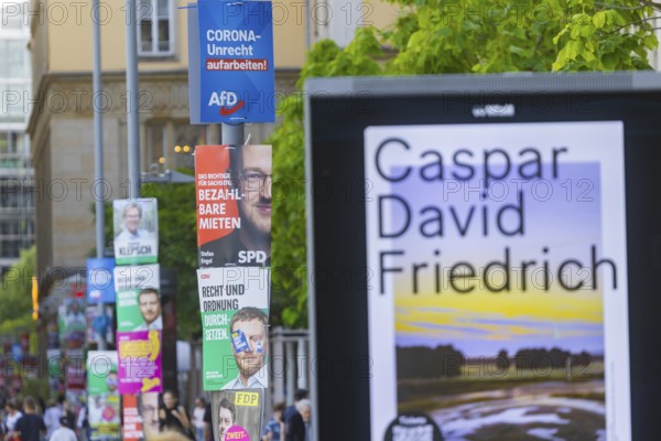 The hot phase of the state election campaign in Saxony can be seen in the amount of different