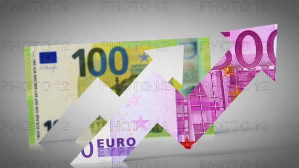Symbolic image on the subject of the inflation rate in the Eurozone