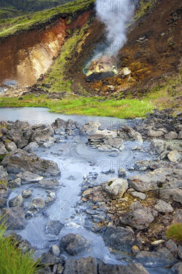 Geothermal area, Nesjavellir, Iceland, Mud Springs, Hengill, Europe