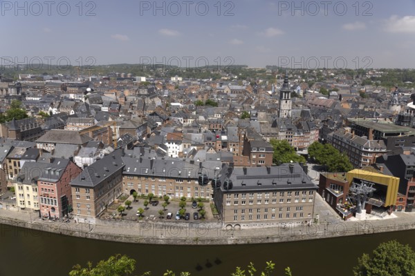 Station Funiculaire Centre-Ville, gondola station in the city centre, Namur, Wallonia, Belgium,