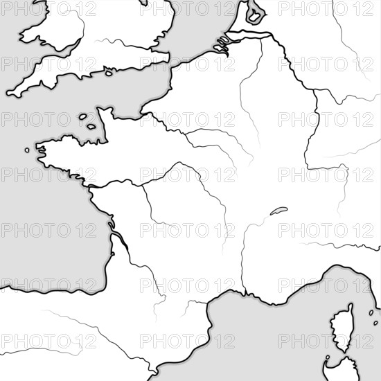 Map of The FRENCH Lands: France & its regions — Île-de-France, Champagne, Normandie, Bretagne,