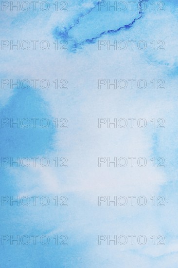 Abstract gradient blue aquarelle background